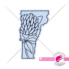 Vermont state flower SVG png dxf eps jpeg SVG DXF PNG Cutting File