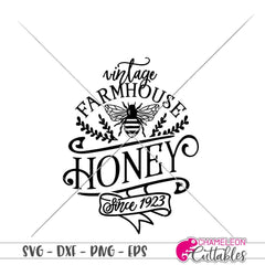 Vintage Farmhouse Honey svg png dxf eps SVG DXF PNG Cutting File