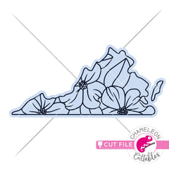 Virginia state flower SVG png dxf eps jpeg SVG DXF PNG Cutting File