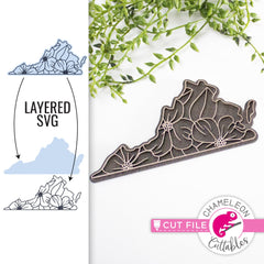 Virginia state flower SVG png dxf eps jpeg SVG DXF PNG Cutting File