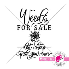Weeds for Sale svg png dxf eps SVG DXF PNG Cutting File