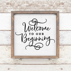 Welcome To Our Beginning Wedding Sign Svg Png Dxf Eps Svg Dxf Png Cutting File