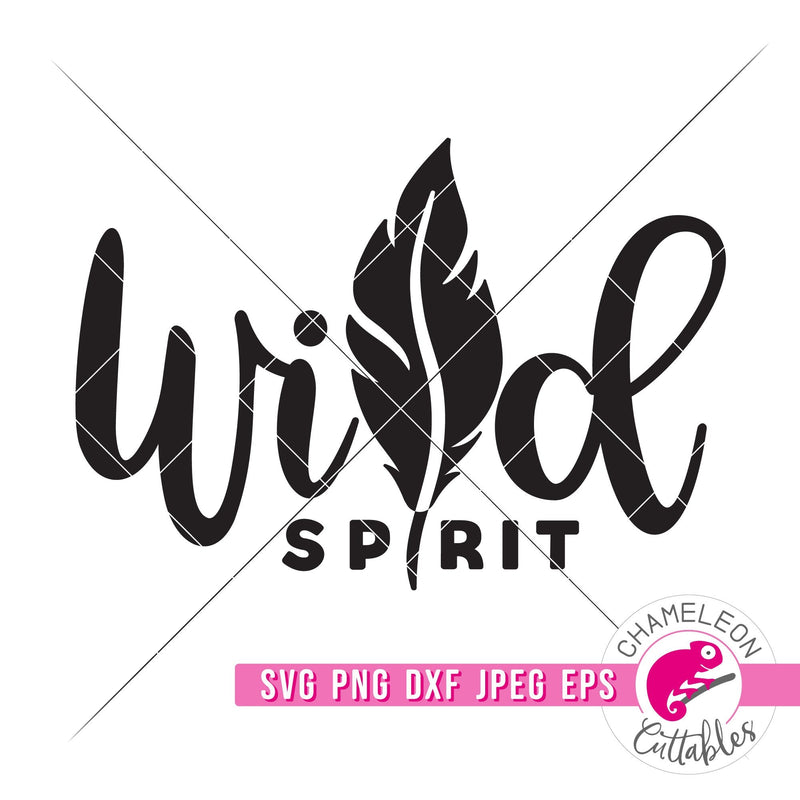 Wild Spirit Feather svg png dxf eps jpeg SVG DXF PNG Cutting File