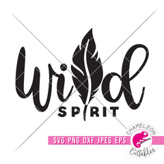 Wild Spirit Feather svg png dxf eps jpeg SVG DXF PNG Cutting File