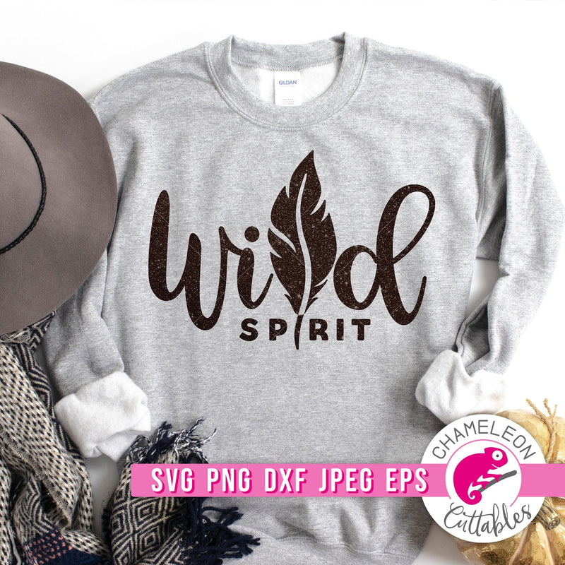 Wild Spirit Feather svg png dxf eps jpeg SVG DXF PNG Cutting File