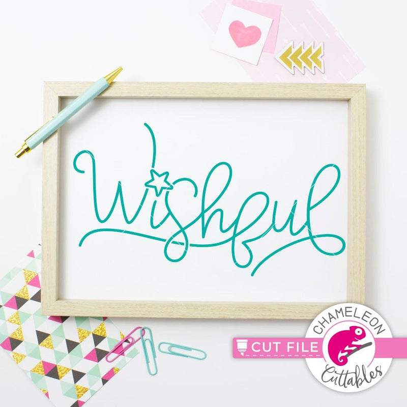 Wishful svg png dxf eps SVG DXF PNG Cutting File