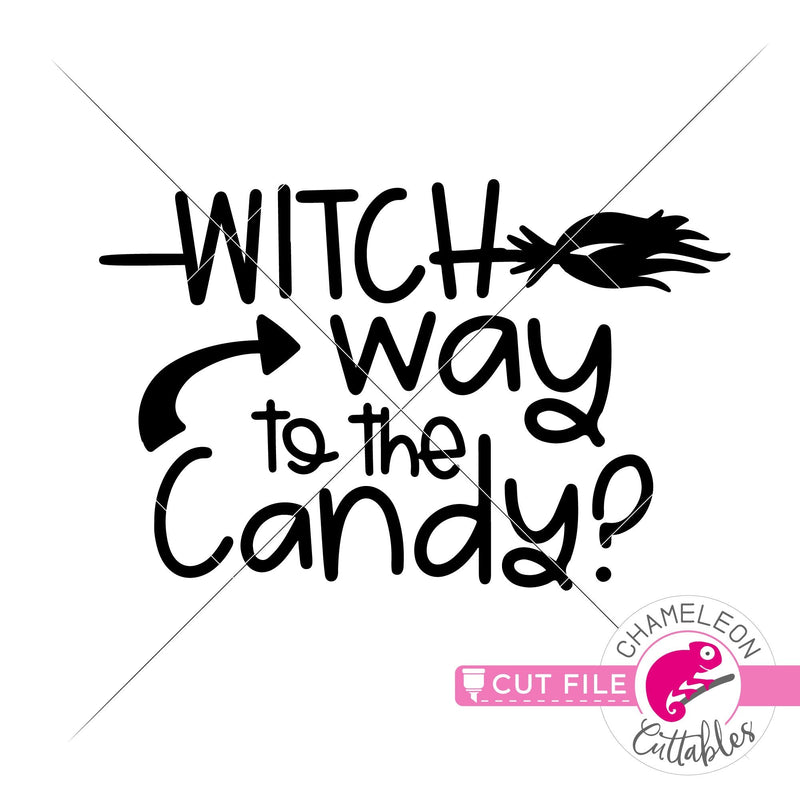 Witch way to the candy svg png dxf eps jpeg SVG DXF PNG Cutting File