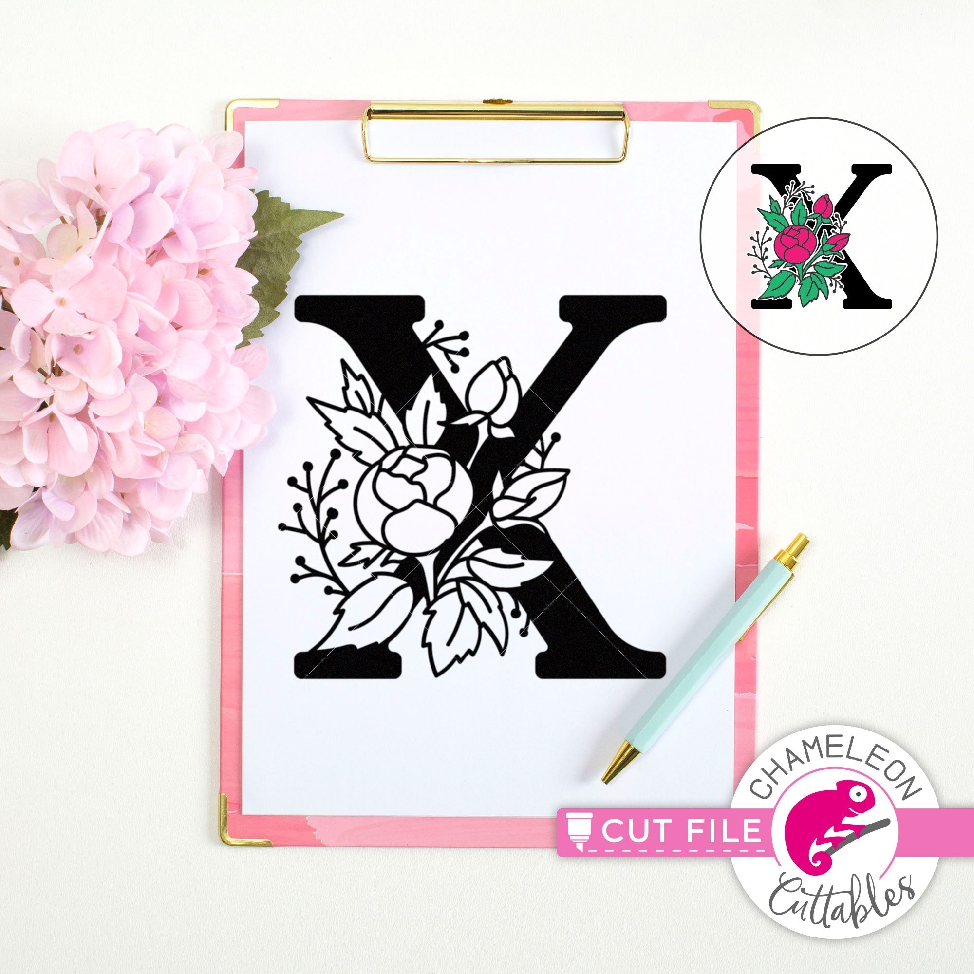 Monogram Frames | Chameleon Cuttables LLC