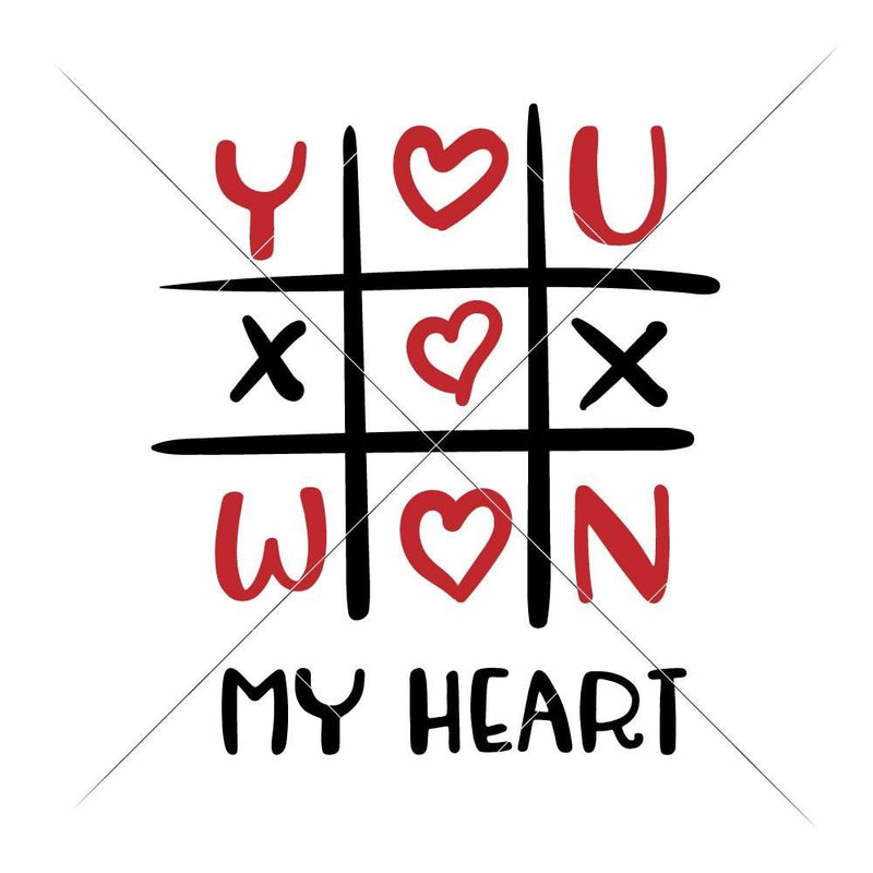 You Won My Heart Svg Png Dxf Eps Svg Dxf Png Cutting File